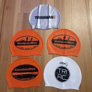 Silicone Swim Cap Bundle (5 Caps)